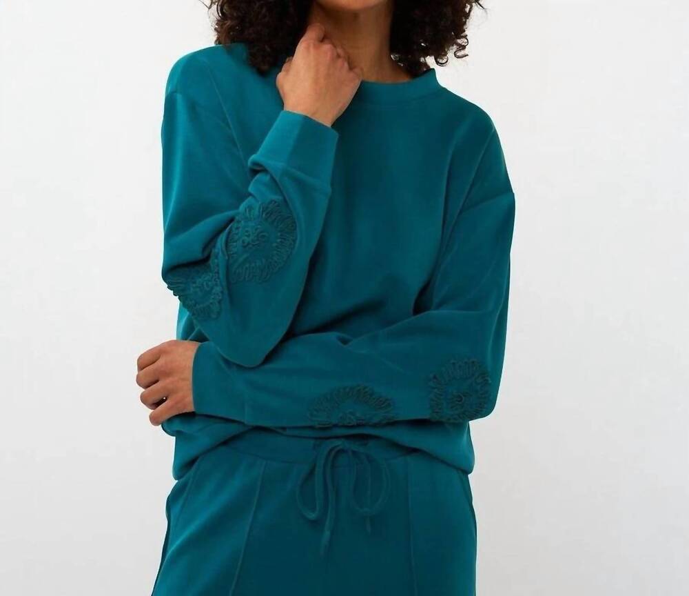 NEW ESQUALO martine modal sweater in teal